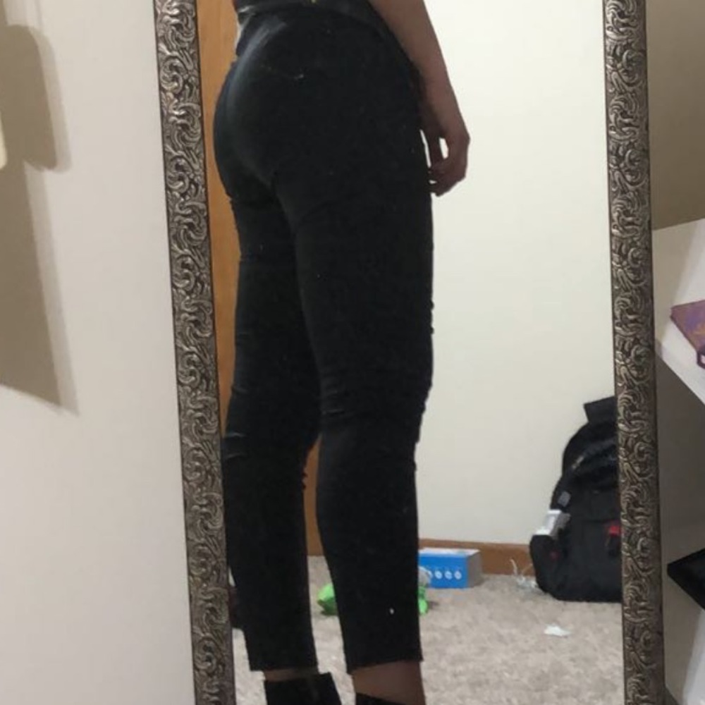 H&M black pull-on pants
